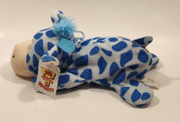 Caravan Softoys Big T Toys & Sports Blue Spotted Cow 10" Stuffed Plush Toy with Tag