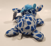 Caravan Softoys Big T Toys & Sports Blue Spotted Cow 10" Stuffed Plush Toy with Tag