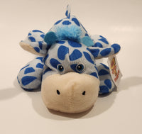 Caravan Softoys Big T Toys & Sports Blue Spotted Cow 10" Stuffed Plush Toy with Tag