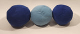 Set of 3 Blue Eyeballs 4" Stuffed Plush Toys