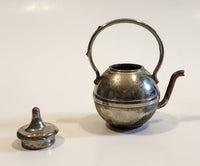 Vintage Teapot Kettle with Removable Lid Brass and Copper 2 1/4" Tall Miniature Dollhouse Size Furniture
