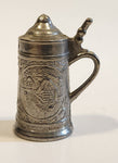 Vintage Miniature Dollhouse Sized 2" Tall Metal Beer Stein Mug