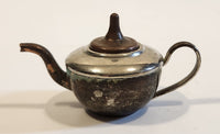 Vintage Teapot Kettle with Removable Lid Brass and Copper 1 1/2" Tall Miniature Dollhouse Size Furniture