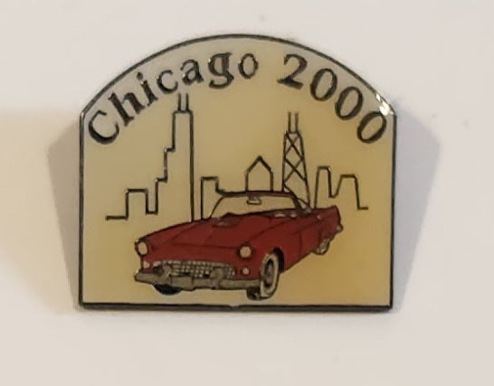 Chicago 2000 Thunderbird Club Convention Metal Lapel Pin