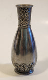 2003 Arthur Court Victorian Style Silver Look Heavy 4" Tall Bud Vase