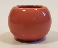 Brown Kitty Cat Small Miniature Pink Ceramic Planter Bowl Succulent Pot