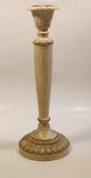 Aged Weathered Look 12" Tall Wood Candle Holder