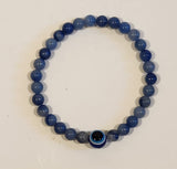 Blue Aventurine Evil Eye Bracelet