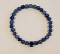 Blue Aventurine Evil Eye Bracelet