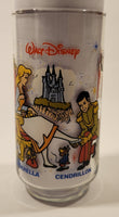 1980s McDonald's Walt Disney Productions Cinderella 5 3/4" Tall Glass Cup