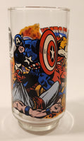 Vintage 1977 7-Eleven Marvel Comics Group Captain America And The Falcon 5 3/4" Tall Glass Cup