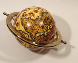 Old World Globe in Brass Metal Holder