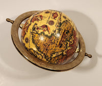 Old World Globe in Brass Metal Holder
