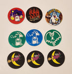 Mixed Halloween Pogs Caps Lot of 9