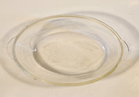 Glasbake #225-235 1 Quart Oval Clear Glass Decorative Casserole Baking Dish