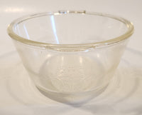 Glasbake #225-235 1 Quart Oval Clear Glass Decorative Casserole Baking Dish