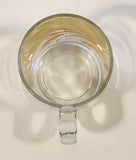 Vintage 1970s Libbey Golden Wheat Clear Glass Coffee Mug Cup