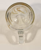 Vintage 1970s Libbey Golden Wheat Clear Glass Coffee Mug Cup