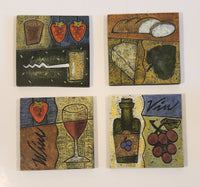 Wine Themed Resin Drink Coasters