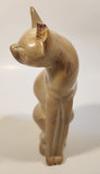 Genuine Besmo Hand Carved Cat Figurine Made in Kenya