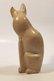 Genuine Besmo Hand Carved Cat Figurine Made in Kenya