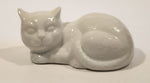 Cost Plus Inc Laying White Cat 5 1/4" Long Ceramic Figurine Made in Japan