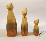 Cat Family of 3 Ceramic Figurines