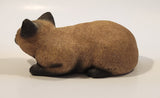 1981 Sandicast Brue Brown Cat 7 1/2" Long Sand Figurine