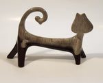 1960's MCM Canadian Evangeline Ware Flat Cat Pottery Figure