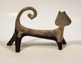 1960's MCM Canadian Evangeline Ware Flat Cat Pottery Figure