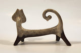 1960's MCM Canadian Evangeline Ware Flat Cat Pottery Figure