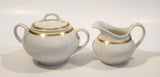 Crown Imperial Czecho-Slovakia Sugar Bowl and Creamer Jug