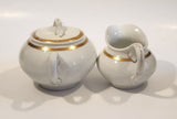 Crown Imperial Czecho-Slovakia Sugar Bowl and Creamer Jug