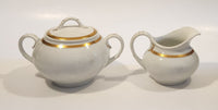 Crown Imperial Czecho-Slovakia Sugar Bowl and Creamer Jug