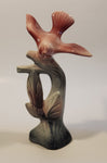 1950s Los Angeles Pottery 82 Pink Dove Bird on Branch 9" Tall Ceramic Figurine