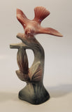 1950s Los Angeles Pottery 82 Pink Dove Bird on Branch 9" Tall Ceramic Figurine