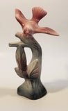 1950s Los Angeles Pottery 82 Pink Dove Bird on Branch 9" Tall Ceramic Figurine