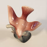 1950s Los Angeles Pottery 82 Pink Dove Bird on Branch 9" Tall Ceramic Figurine