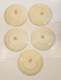 Alfred Meakin England Ryanham Marquis Shape Marigold 6 1/2" Side Plates Set of 5