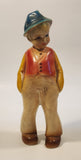 Vintage German Dutch Boy Chalkware Figurine