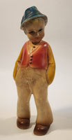 Vintage German Dutch Boy Chalkware Figurine