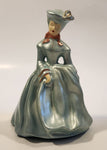 Rare Vintage MCM Devonware Victorian Woman 5 3/4" Chalkware Figurine