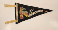 Vancouver B.C. Aboriginal Art Souvenir Small 9 3/4" Long Felt Pennant