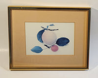 Peach and Cherry Still Life Art Print Painting Rapelye