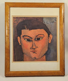 1915 Moise Kisling Art Painting Portrait By Amedeo Modigliani