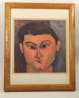 1915 Moise Kisling Art Painting Portrait By Amedeo Modigliani