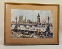 Big Ben and Houses of Parliament Art Painting Print By Henry Moss