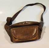 The Stone Brown Leather Like Fanny Pack Waist Bag