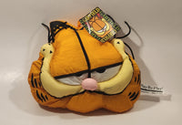 1995 Paws Play By Play Garfield 9" Tall Toy Plush Stuffed Character with Suction Cup Hanging and Original Tags