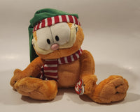 2006 Ty Beanie Buddy Paws Garfield Christmas 12" Tall Toy Plush Stuffed Character with Tag